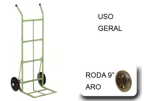 GML 05 A/D - Carro uso geral, 200Kg e roda de 9